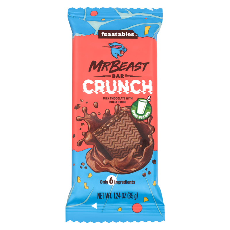 Feastables MrBeast Milk Crunch Bar 1.23oz