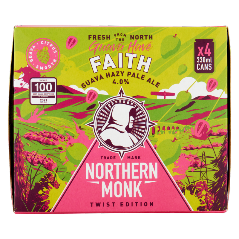 Northern Monk Guava Hazy Pale Ale, 4 x 330ml