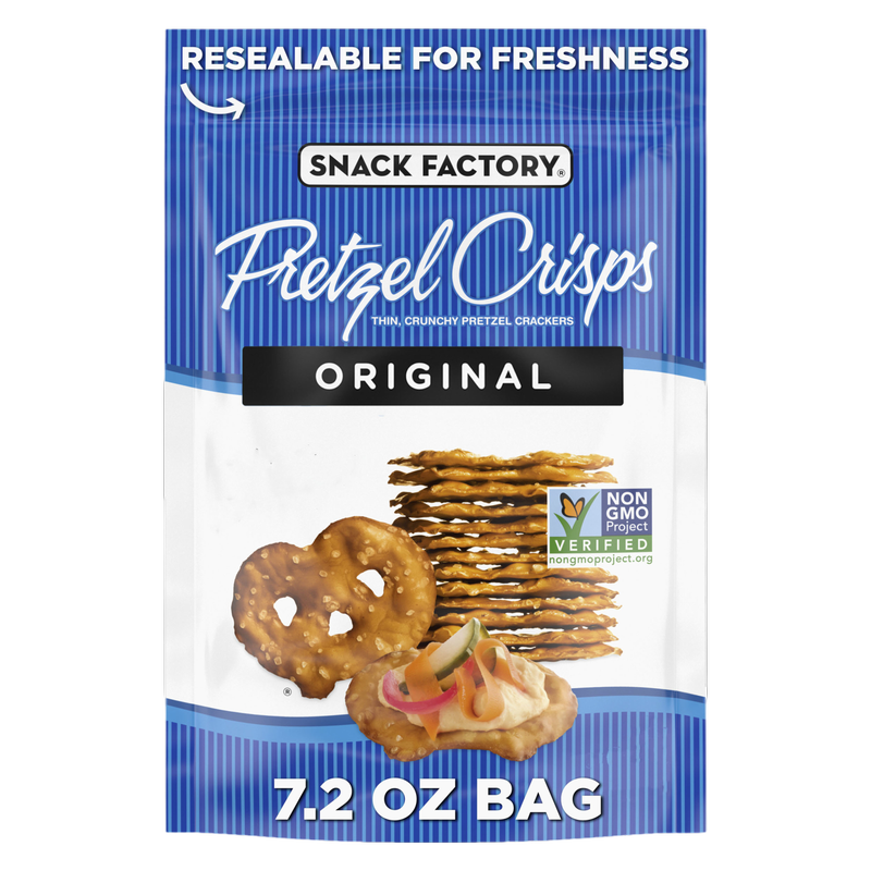 Snack Factory Original Pretzel Crisps, 7.2oz