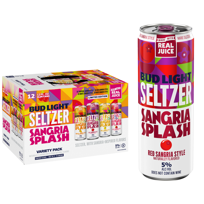 Bud Light Seltzer Sangria Splash Variety Pack 12pk 12oz Can 5.0% ABV