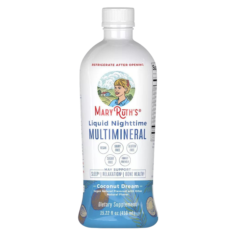 MaryRuth's Liquid Nighttime Multimineral Coconut Supplement, 15.22oz