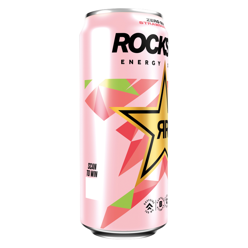 Rockstar Energy Drink Refresh Strawberry & Lime, 500ml