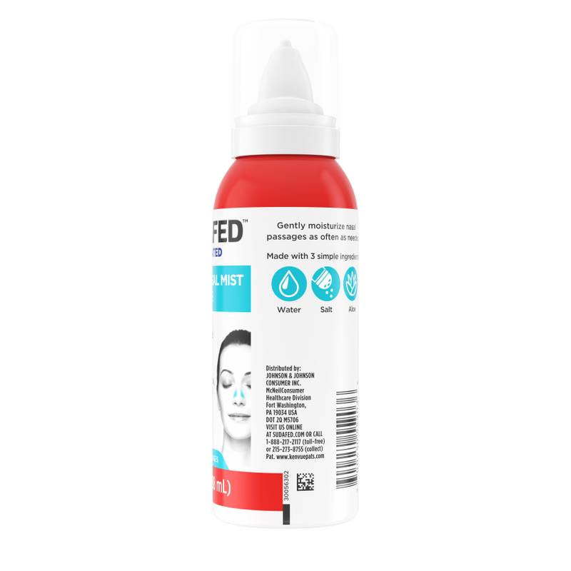 Sudafed Non-Medicated Saline Nasal Mist with Aloe, 3 Fl. Oz