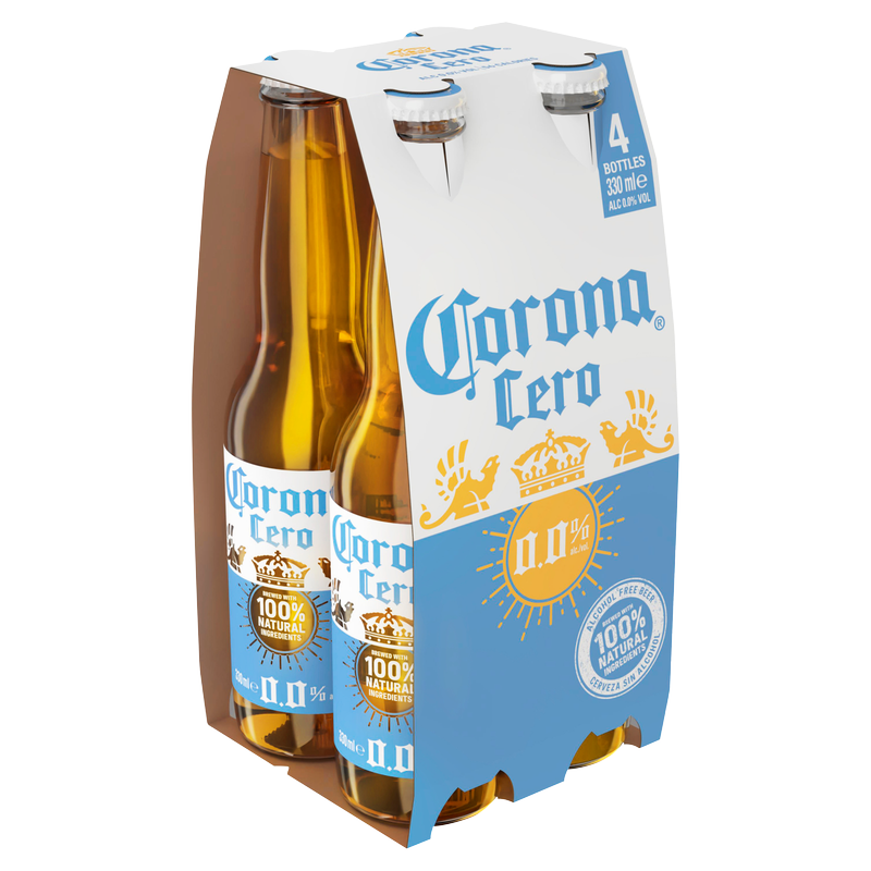 Corona Cero Alcohol Free Beer, 4 x 330ml