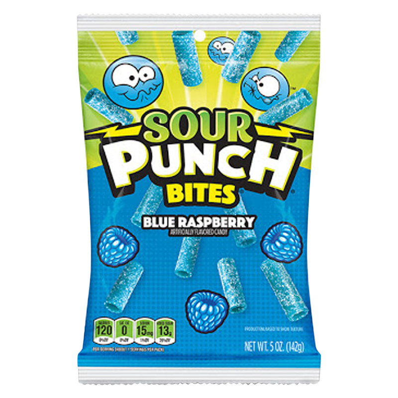 Sour Punch Blue Raspberry Bites 5oz