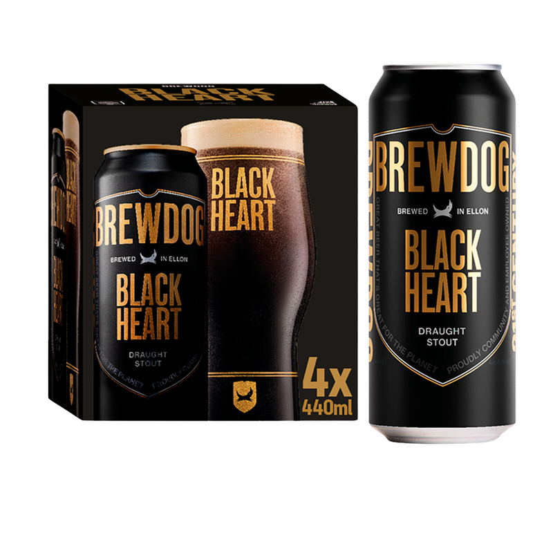 BrewDog Black Heart Stout, 4 x 440ml