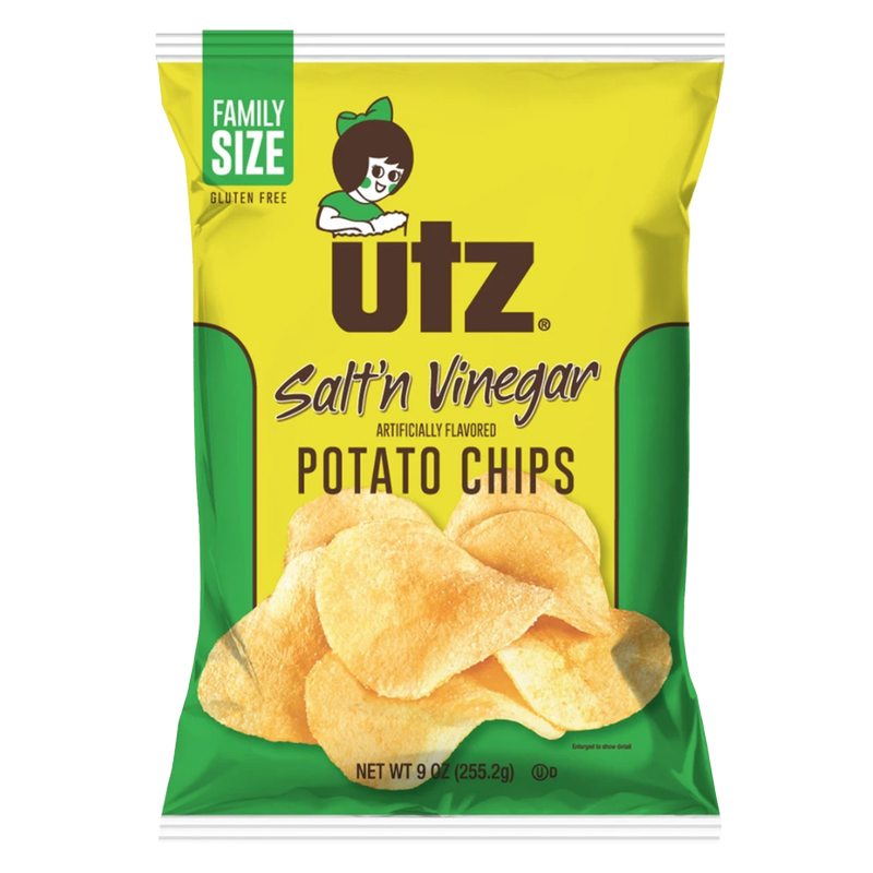 Utz Salt & Vinegar Potato Chips 9oz