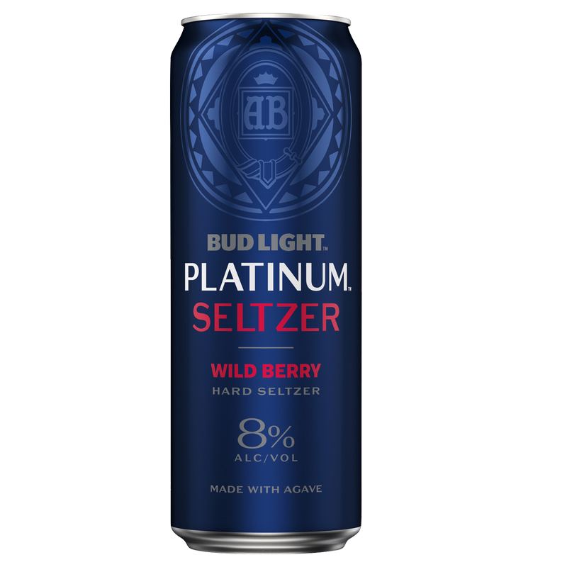 Bud Light Platinum Wild Berry Seltzer Single 25oz Can 8.0% ABV