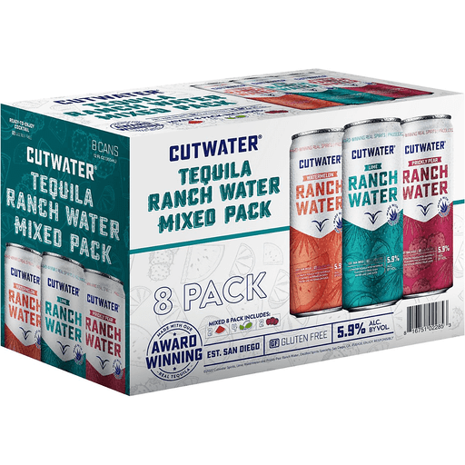 Cutwater Ranch Water Variety Pack 8pk 12oz 10% ABV