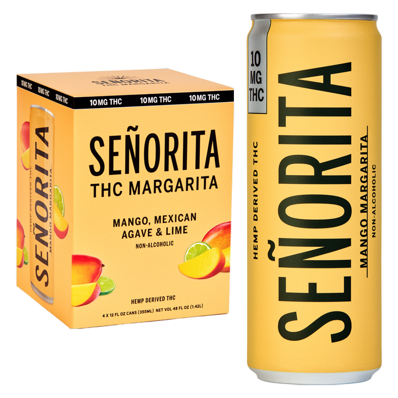 Senorita Mango 10mg THC Margarita 4pk 12oz Can