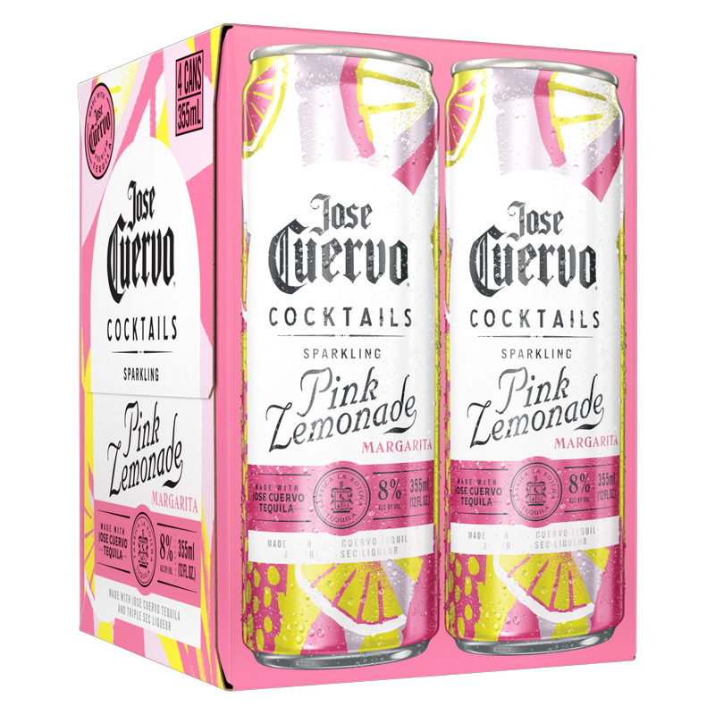 Jose Cuervo Sparkling Pink Lemonade Margarita 4pk 12oz