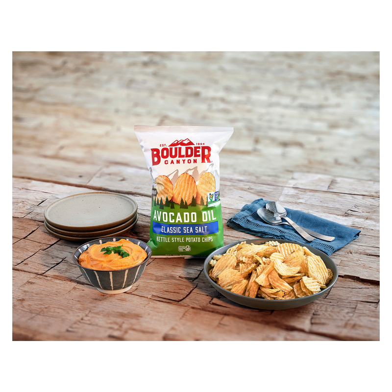 Boulder Canyon Avocado Oil Classic Sea Salt Kettle Potato Chips 5.25oz