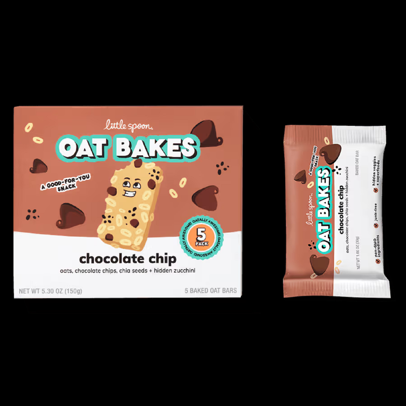 Little Spoon Chocolate Chip Oat Bake 5 bar Box