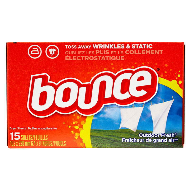 Bounce Outdoor Fresh Scent Dryer Sheets 15ct