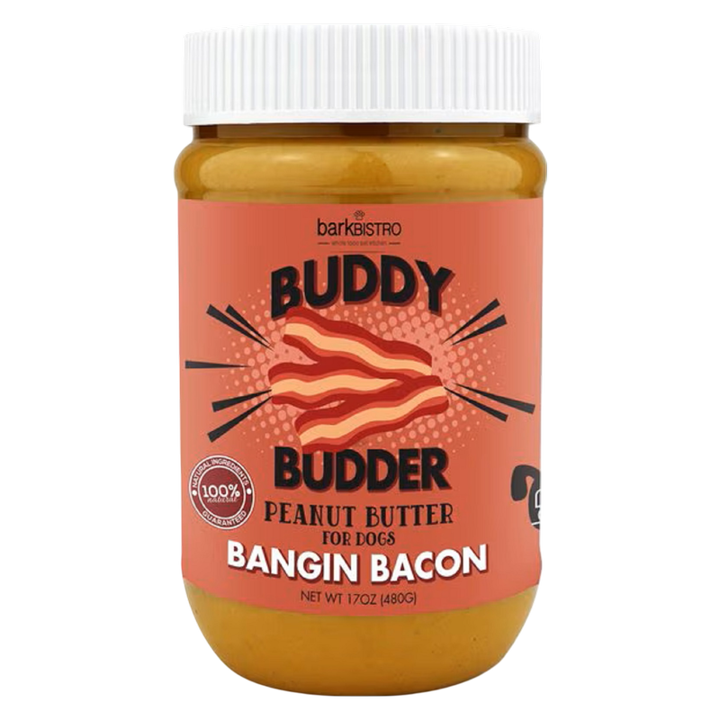 Buddy Budder Bangin Bacon Dog Peanut Butter 17oz