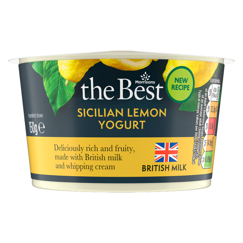 Morrisons The Best Sicilian Lemon Yogurt, 150g