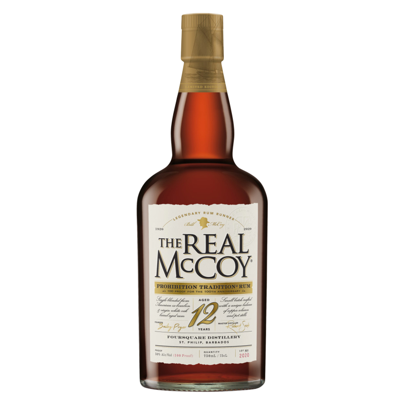 The Real McCoy 12 Yr Prohibition Tradition Rum 750ml (100 Proof)