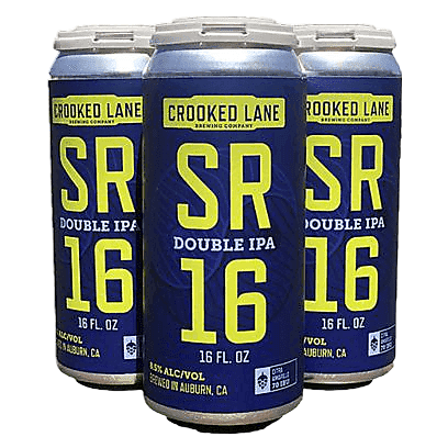 Crooked Lane Brewing Co. SR-16 Double IPA 4pk 16oz Can
