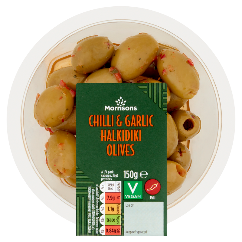 Morrisons Chilli & Garlic Olives, 150g