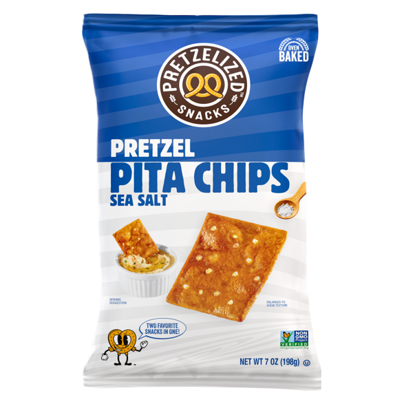  PRETZELIZED™ Sea Salt Pretzel Pita Chips, 7oz