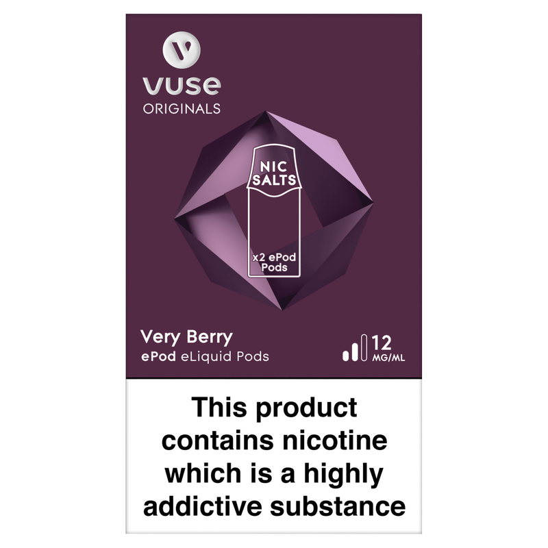 Vuse Very Berry ePod eLiquid Pods 12mg/ml, 2pcs