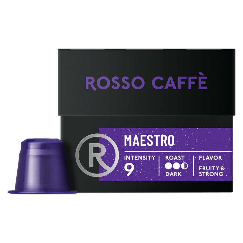Rosso Caffe Maestro Capsules for Nespresso Original-Line Machine 10pk