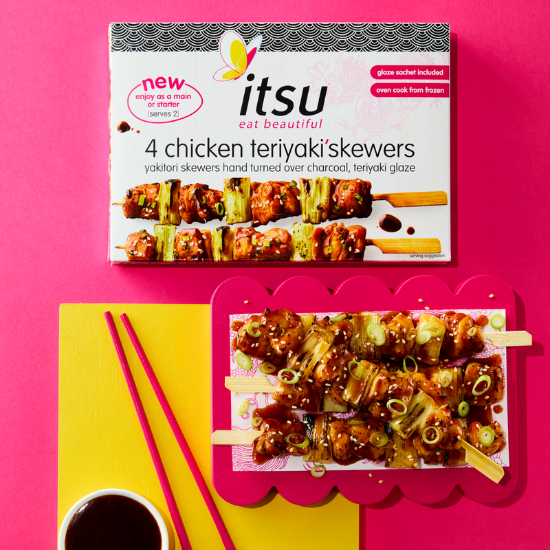 Itsu 4 Chicken Teriyaki Skewers, 260g