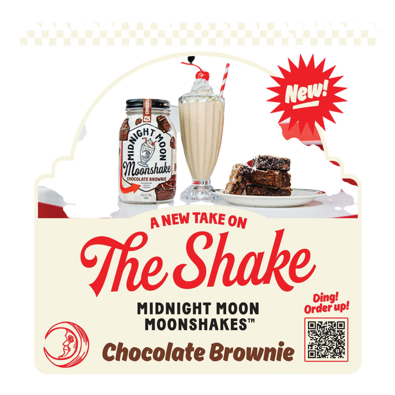 Midnight Moon Chocolate Brownie Moonshake, 50ml, 34 Proof (17% ABV)