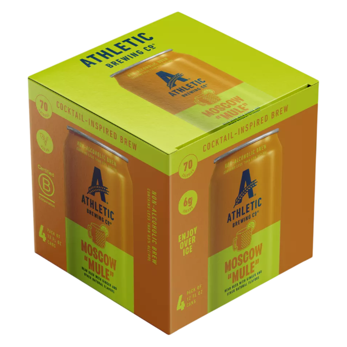 ATHLETIC MOSCOW MULE N/A 4pk Can