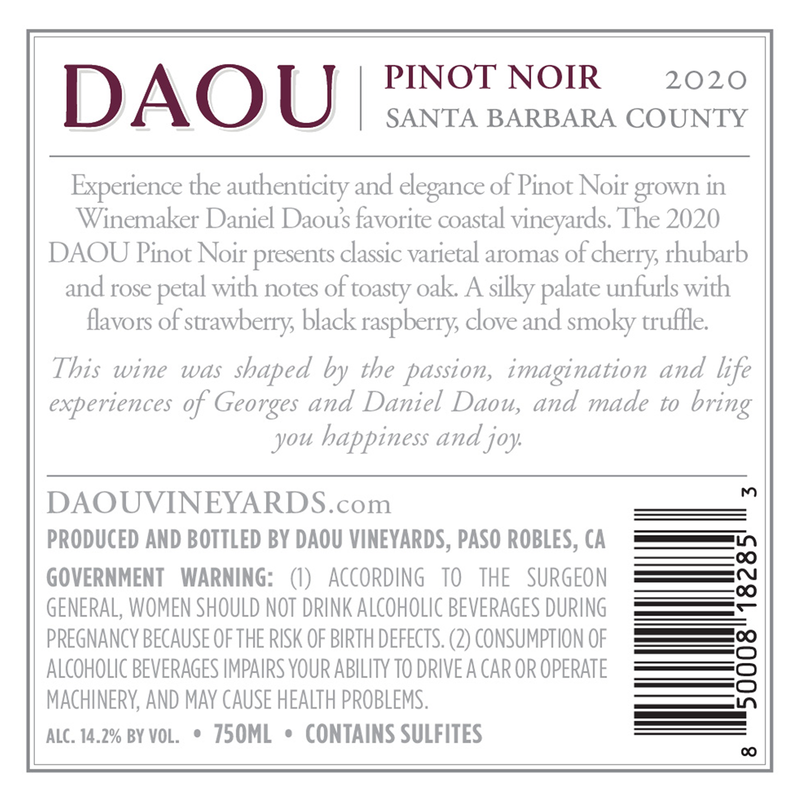 DAOU Central Coast Pinot Noir 750ml