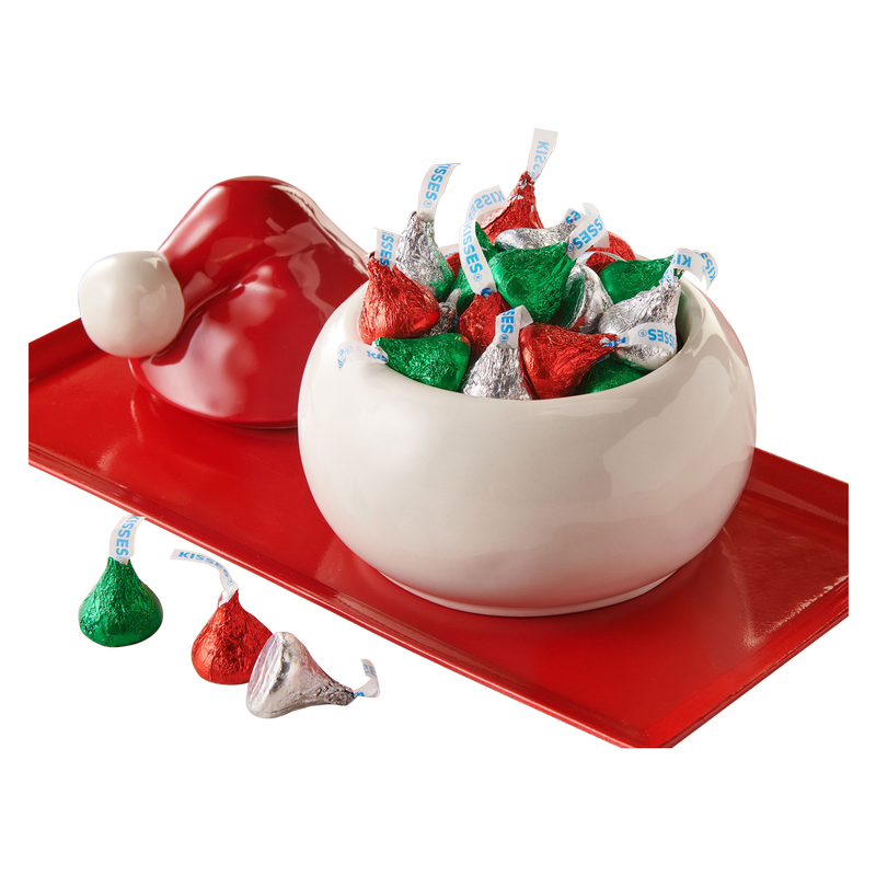 Hershey's KISSES Holiday Candy Red, Green, & Silver Foils 7.8oz