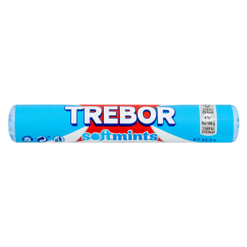 Trebor Softmints Spearmint Mints Roll, 44.9g