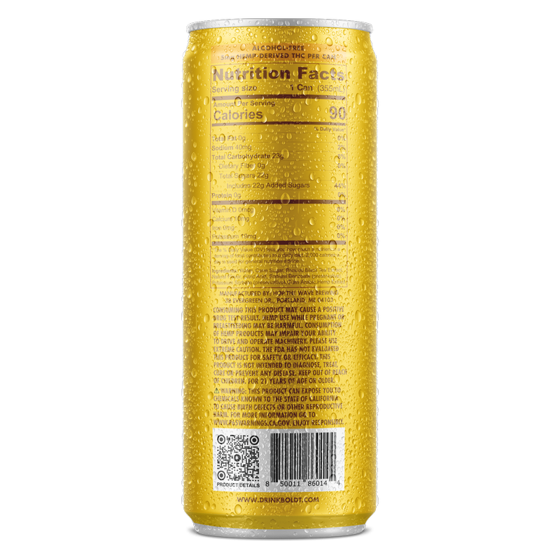 Boldt THC 5mg Black Tea 4pk 12oz Can