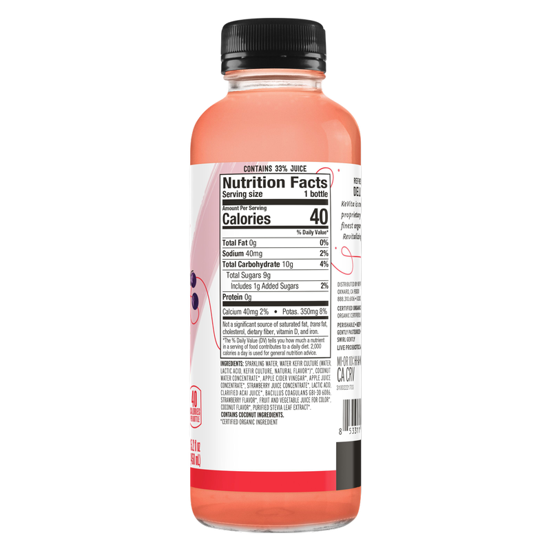 Kevita Strawberry Acai Probiotic Drink 15.2oz