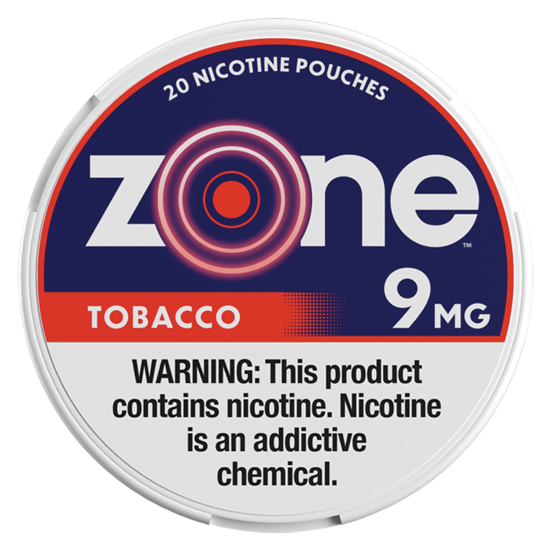 ZONE Nicotine Pouches Tobacco 20ct 9mg