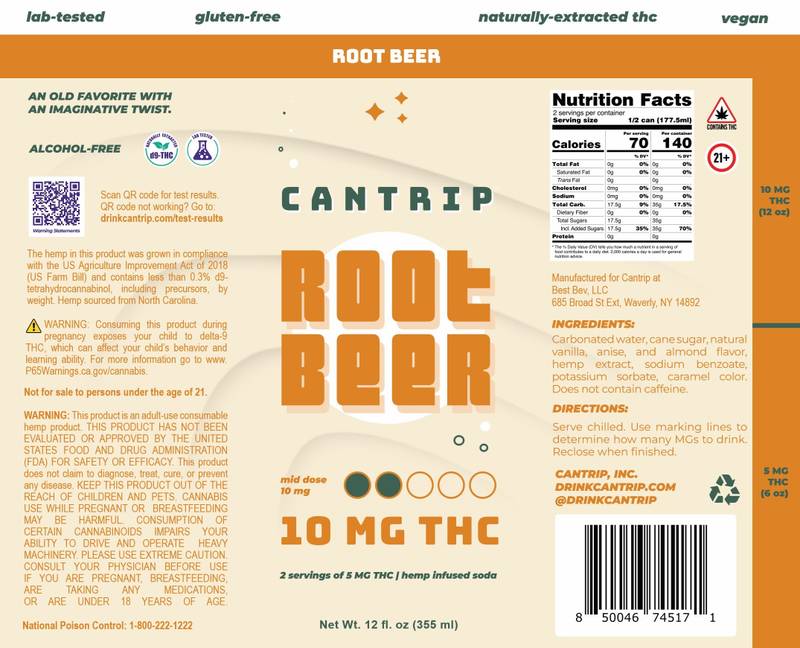 Cantrip 10mg THC Rootbeer 12oz Can