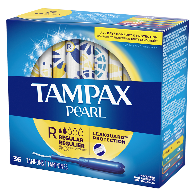 Tampax Pearl Regular Tampons 36 Ct