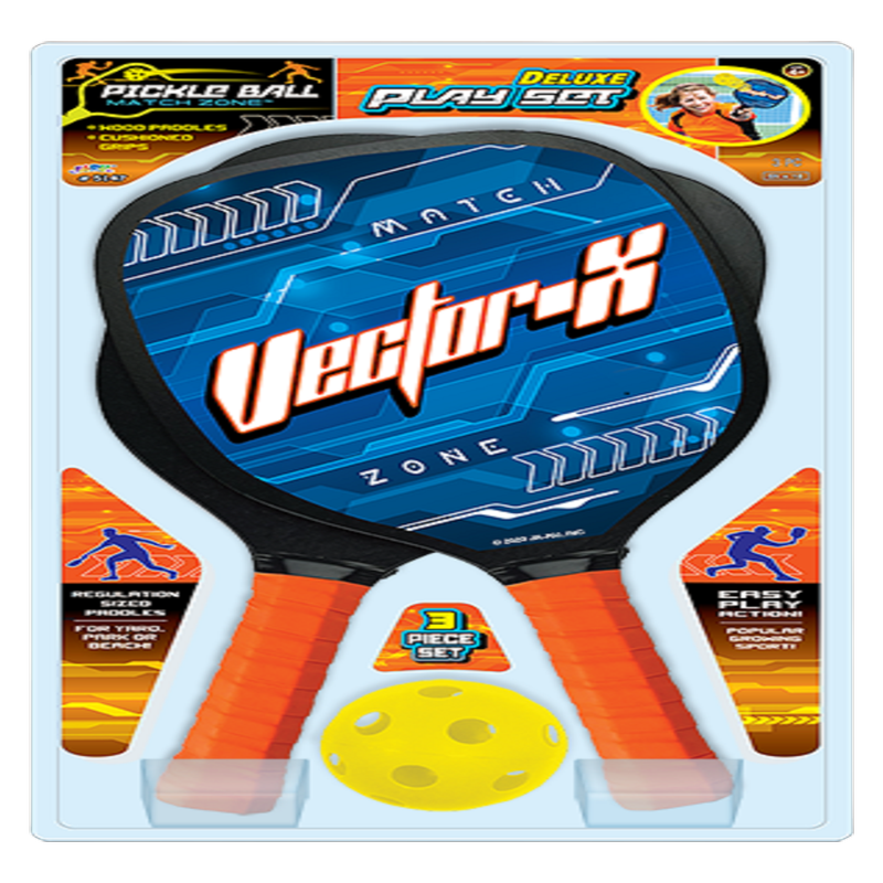 Pickleball Deluxe Paddle Set of 2 Lightweight Rackets w/Ball 