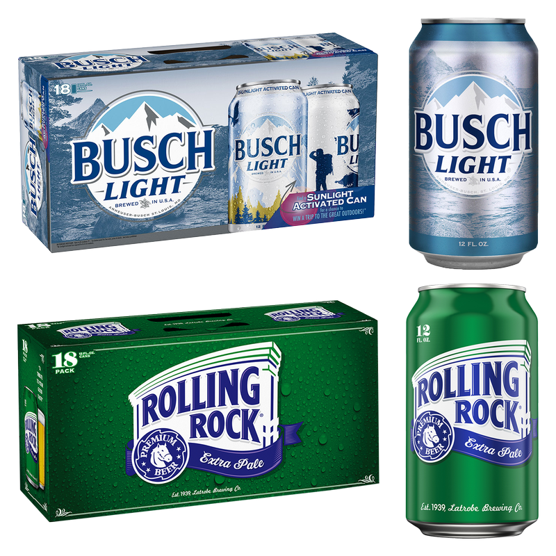 Busch Light  + Rolling Rock 18pk Bundle