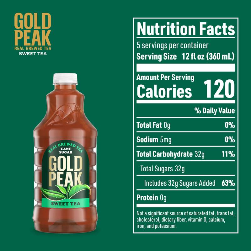 Gold Peak Sweetened Black Tea Bottle, 59 fl oz