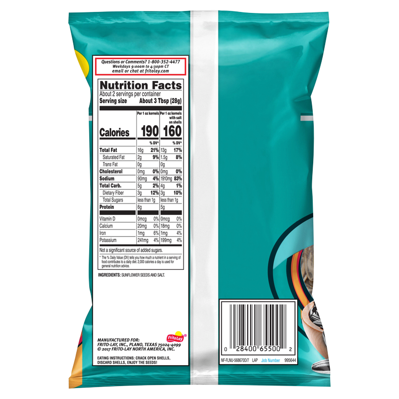 Frito Lay Sunflower Seeds Original 3.75oz