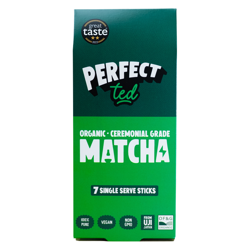 Perfect Ted Matcha Powder Organic Powder Sachets, 7 x 1.5g