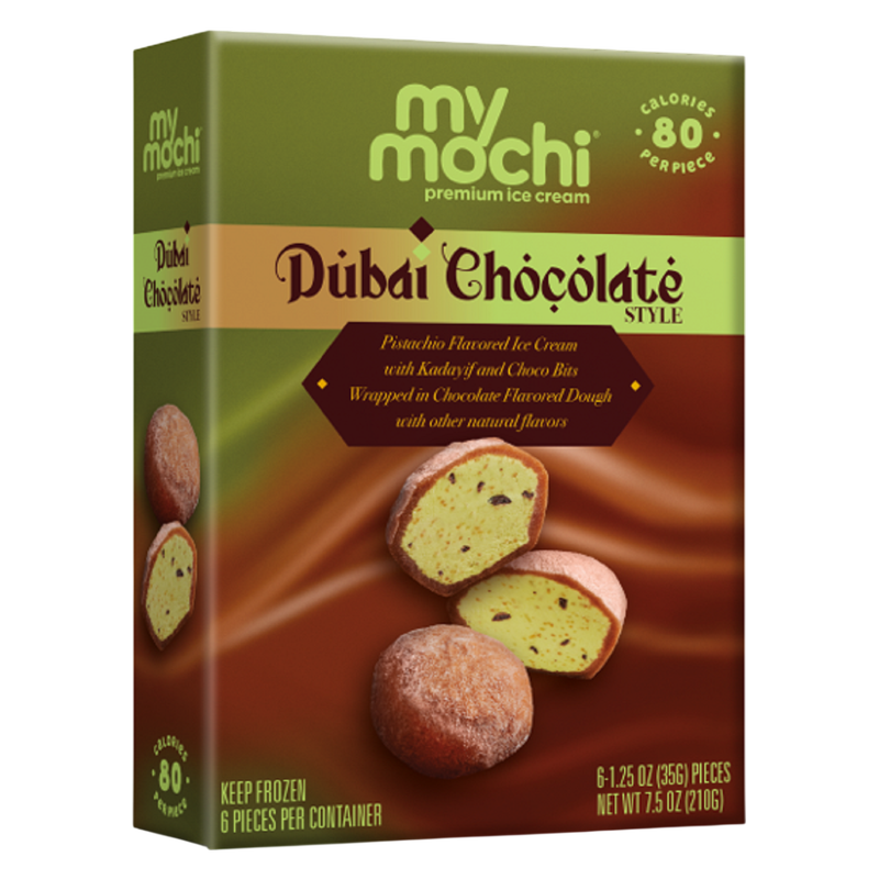 My/Mochi Ice Cream Dubai Chocolate 6ct - Delivered In As Fast As