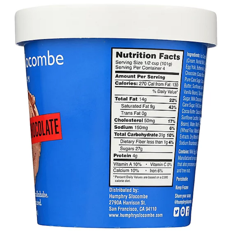Humphry Slocombe Malted Milk Chocolate Pint 16oz