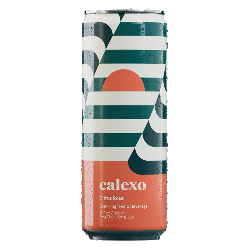 Calexo THC 5mg Citrus Rose Sparkling Beverage 4pk 12oz Can