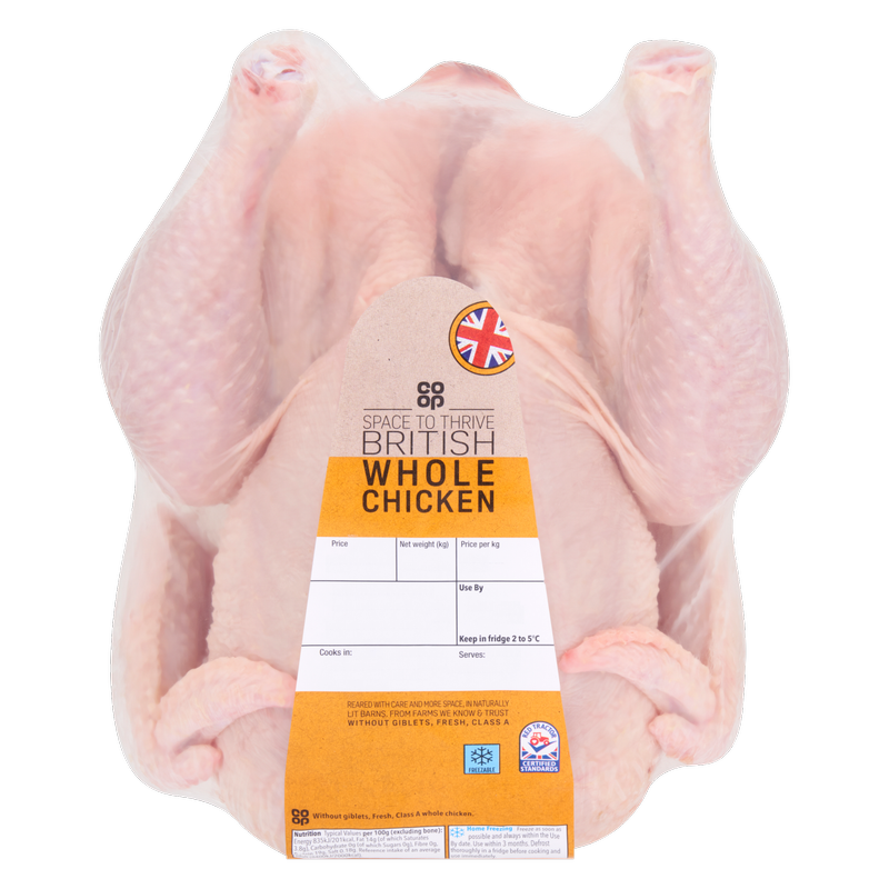 Co-op British Whole Bird, 2.1kg