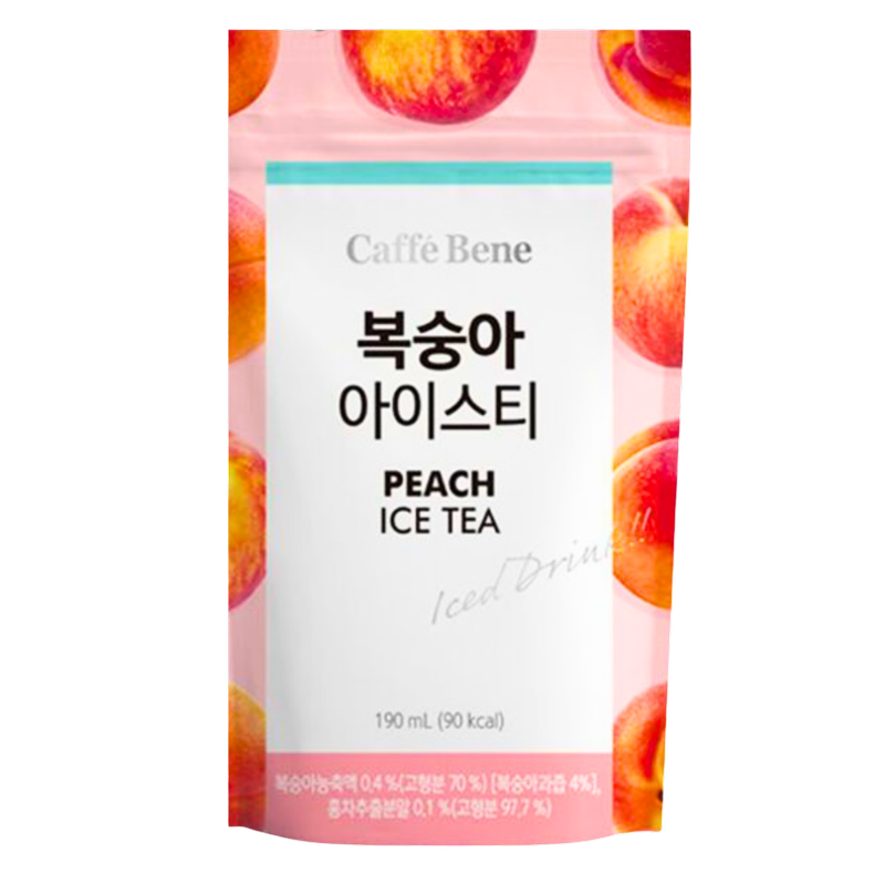 Caffe Bene Peach Iced Tea Pouch, 190ml