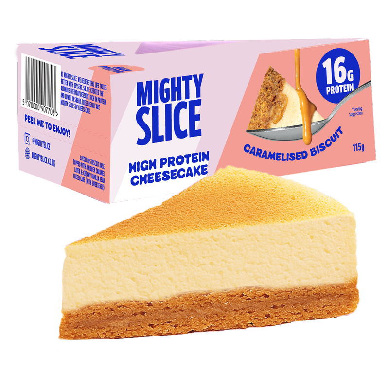 Mighty Slice High Protein Caramelised Biscuit Cheesecake, 115g