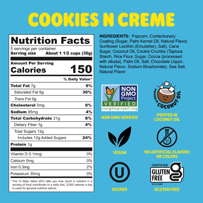 Palomitas Good Eat'n sabor Cookies N'Crème, 5 oz