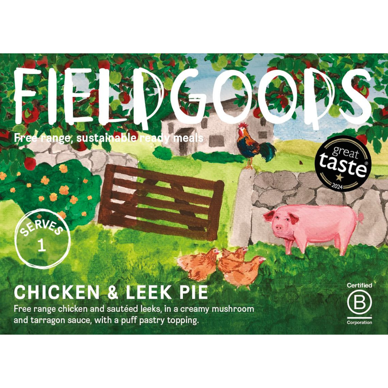FieldGoods Free Range Chicken & Leek Pie - For One, 300g